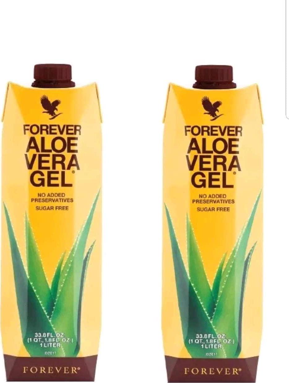 2 pack Aloe Vera Gel Drink immune system and Supports healthy digestion New