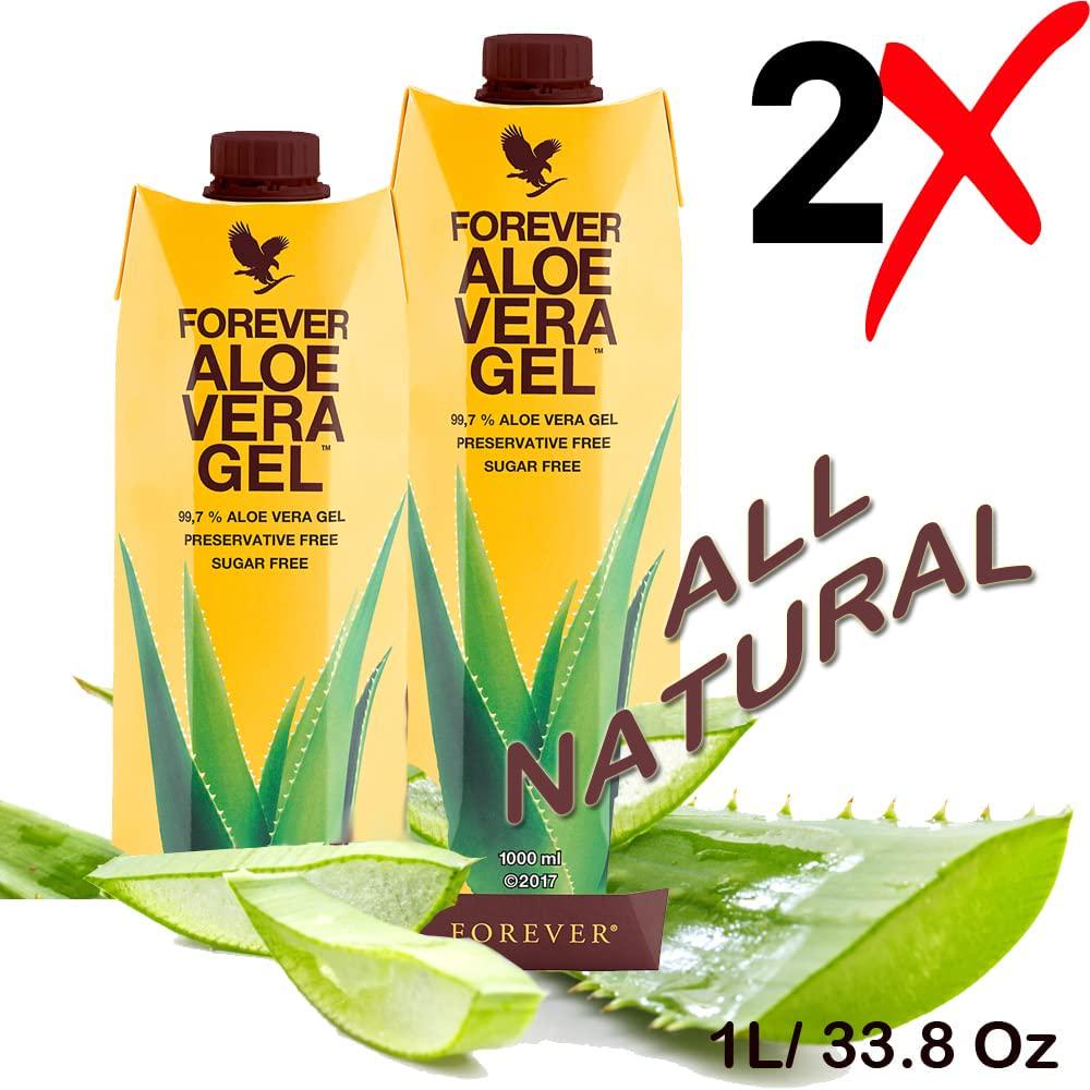 2 pack Aloe Vera Gel Drink immune system and Supports healthy digestion New