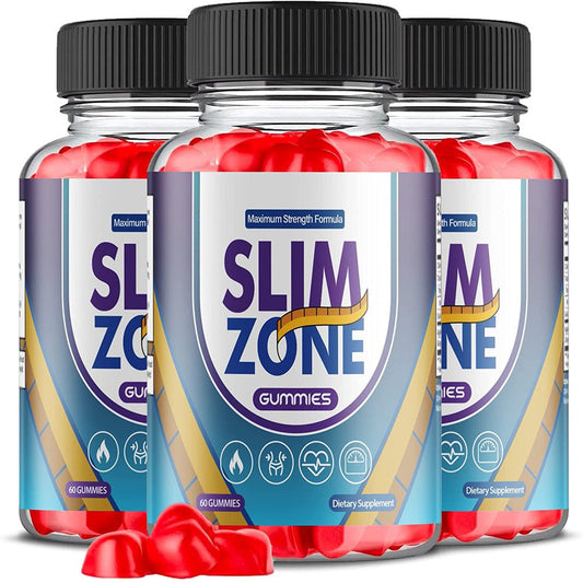 (3 Pack) Slim Zone Keto ACV Gummies - Supplement for Weight Loss - Energy & Focus Boosting Dietary Supplements for Weight Management & Metabolism - Fat Burn - 180 Gummies - Nutricity.com.au