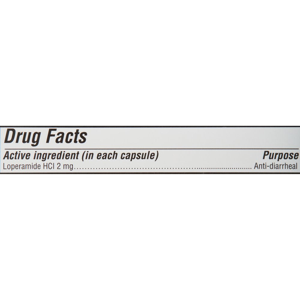 Equate Loperamide Hcl Anti-Diarrheal Liquid Softgels, 2 Mg, 24 Count