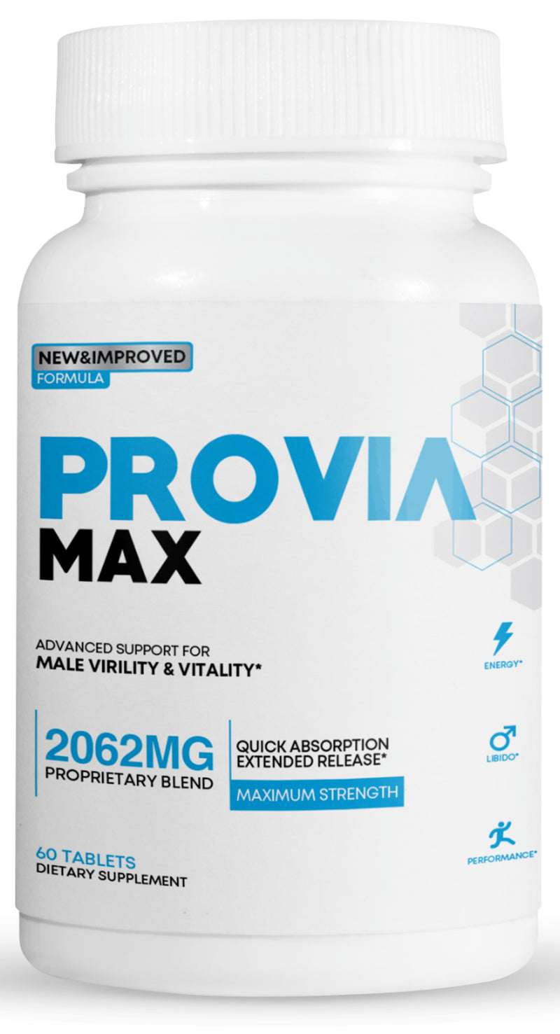Provia Max Male Virility and Vitality Support Enhancement - 60 Tablets