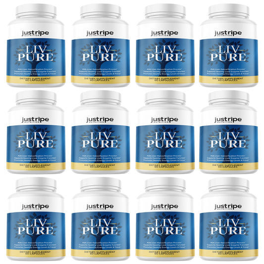 12 Pack Liv Pure Capsules for Liver Detox Support - Liv Pure Weight Loss Pills