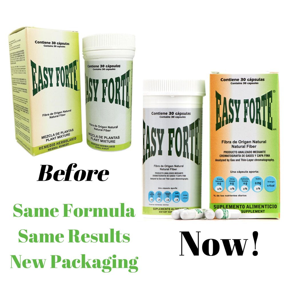 Easy Forte All-Natural Weight Loss Supplement, 30 Capsules, 3 Pack