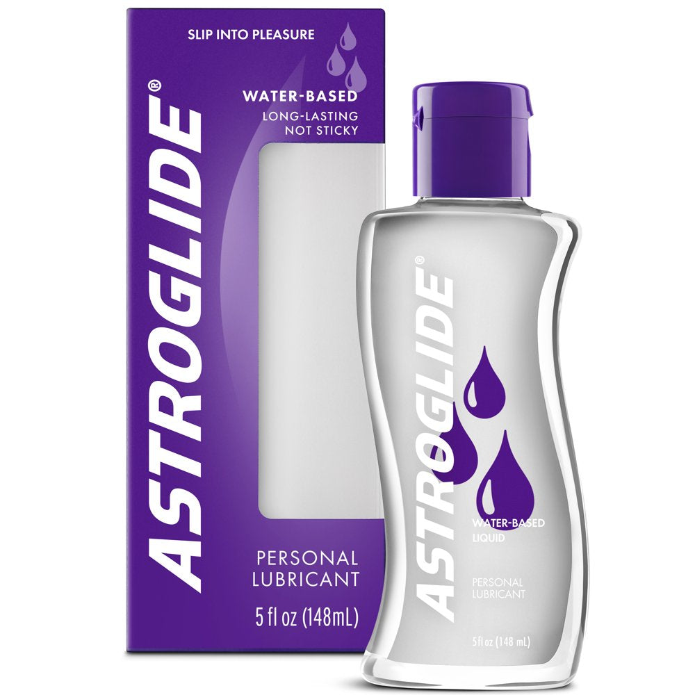 Astroglide Liquid, Water Based Personal Lubricant, Condom Compatible Lube, 5 Oz