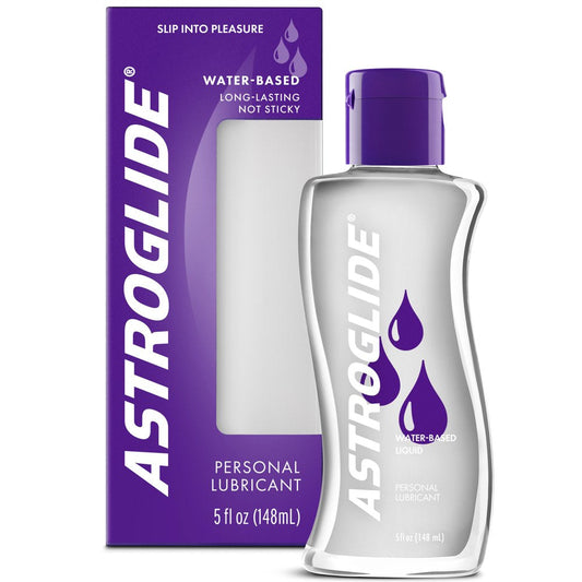 Astroglide Liquid, Water Based Personal Lubricant, Condom Compatible Lube, 5 Oz