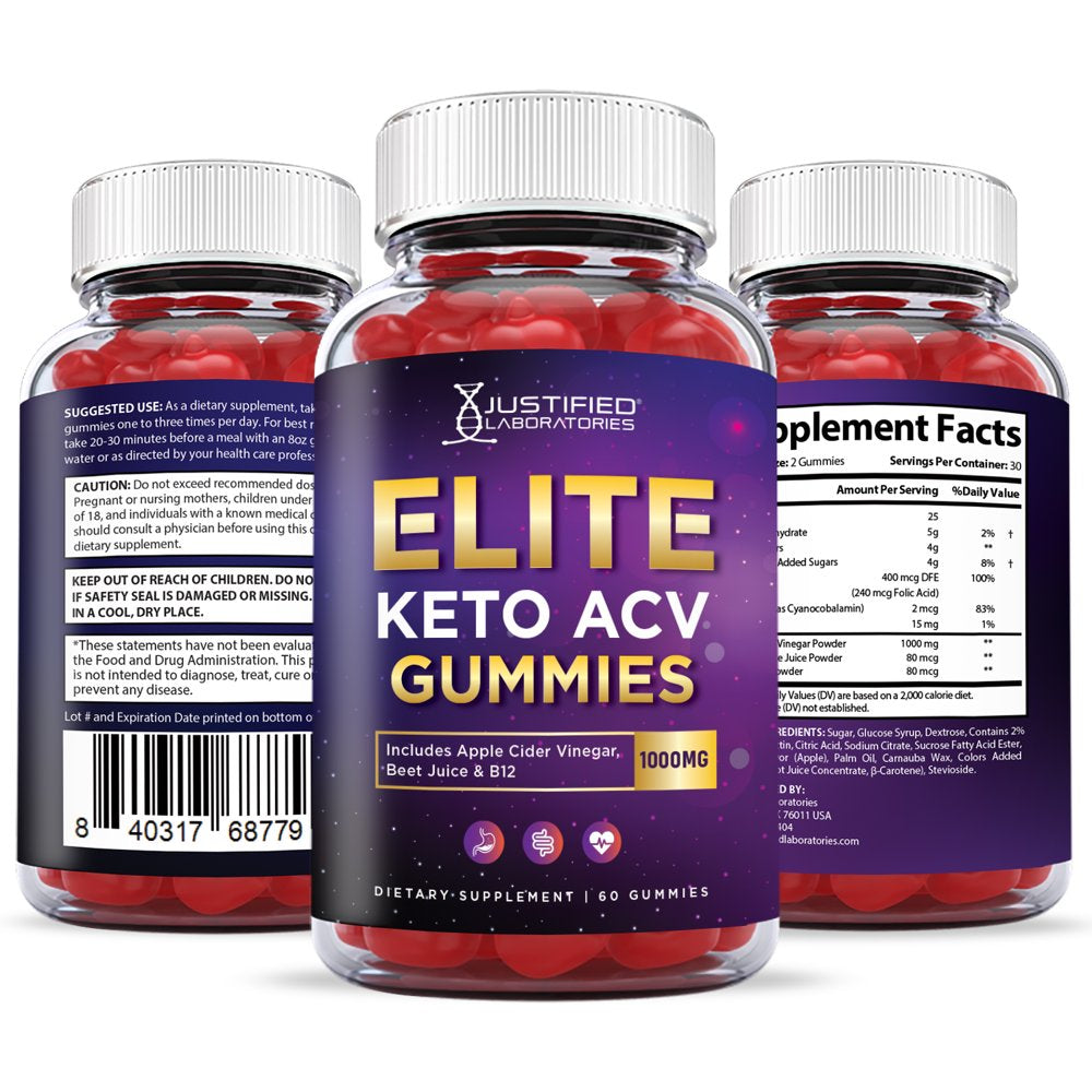 Elite Keto ACV Gummies 1000Mg & Keto ACV Pills 1275MG Bundle