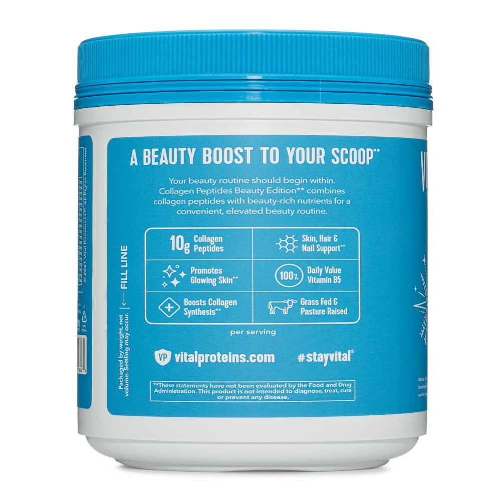 Vital Proteins Collagen Peptides + Beauty Supplement Powder, 7.37 Oz