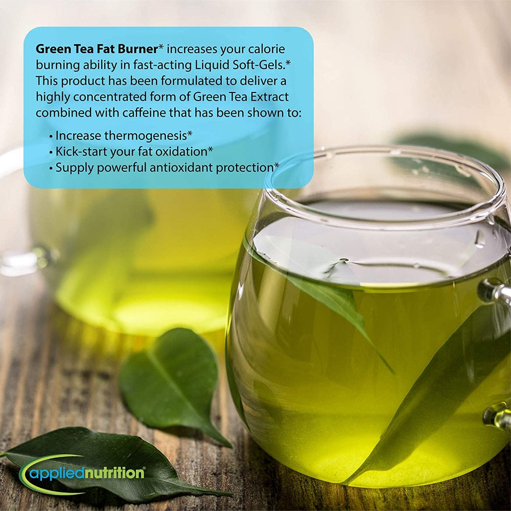 Applied Nutrition Green Tea Fat Burner Liquid Soft-Gels 30 Soft Gels (Pack of 2)