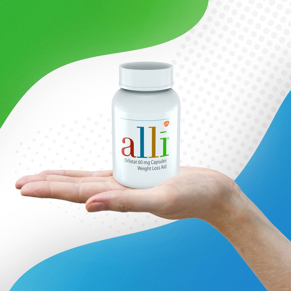 Alli Orlistat Diet Weight Loss Supplement Pills, 60 Mg, 120 Ct