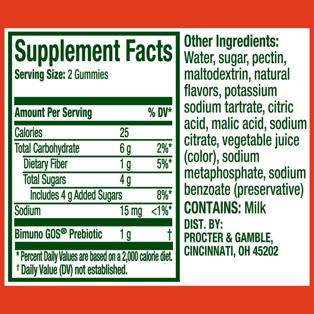 Align Advanced Prebiotic Gummies, Dietary Supplement for Women and Men, Fast-Acting Biotic, 46 Ct