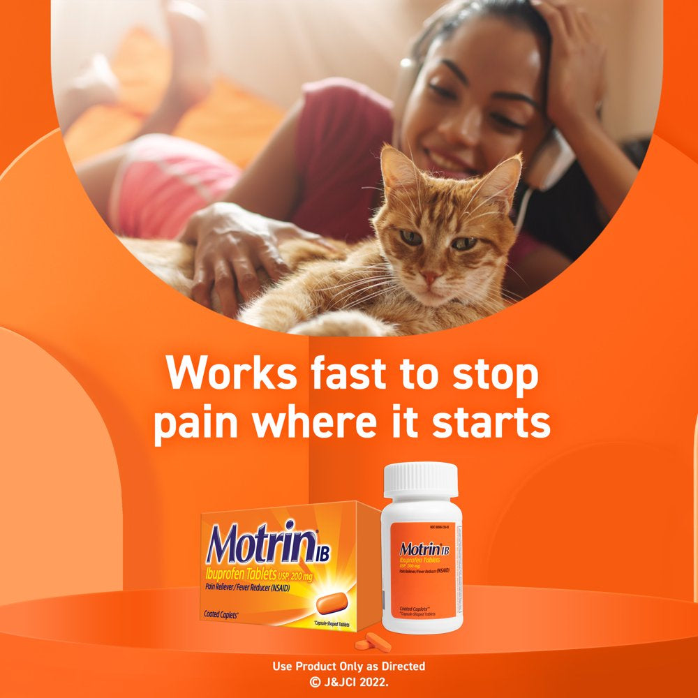 Motrin IB, Ibuprofen 200Mg Tablets for Pain & Fever Relief, 225 Ct