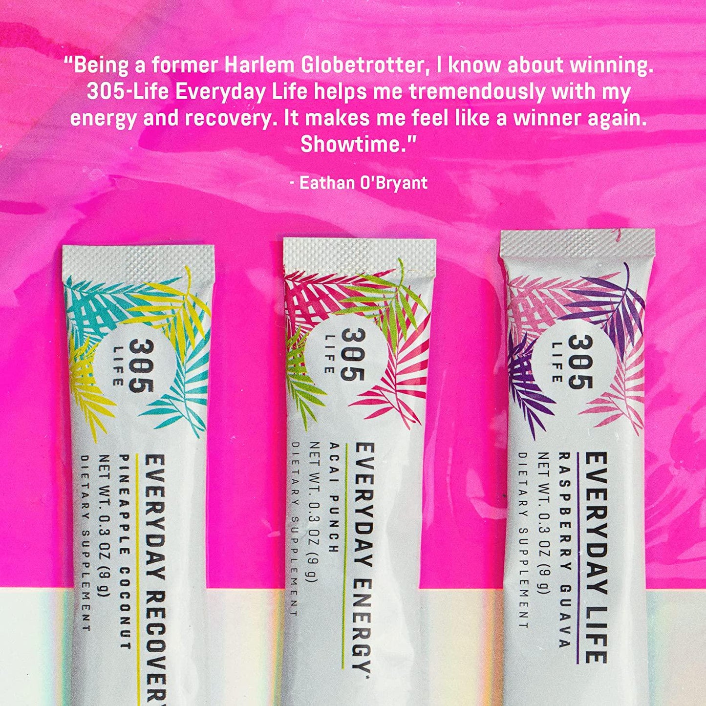 305 Life Everyday Life Raspberry Guava Powder Dietary Supplement for Men and Women 1 Box of 30 Packets