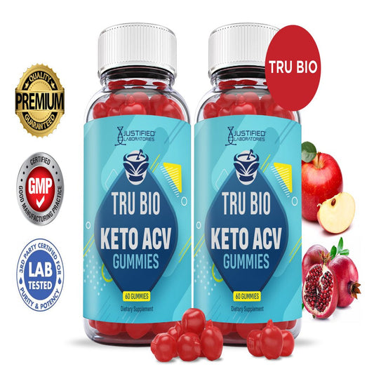 (2 Pack) Tru Bio Keto ACV Gummies 1000MG Dietary Supplement 120 Gummys - Nutricity.com.au