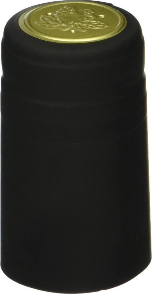 30 Black PVC Shrink Capsules