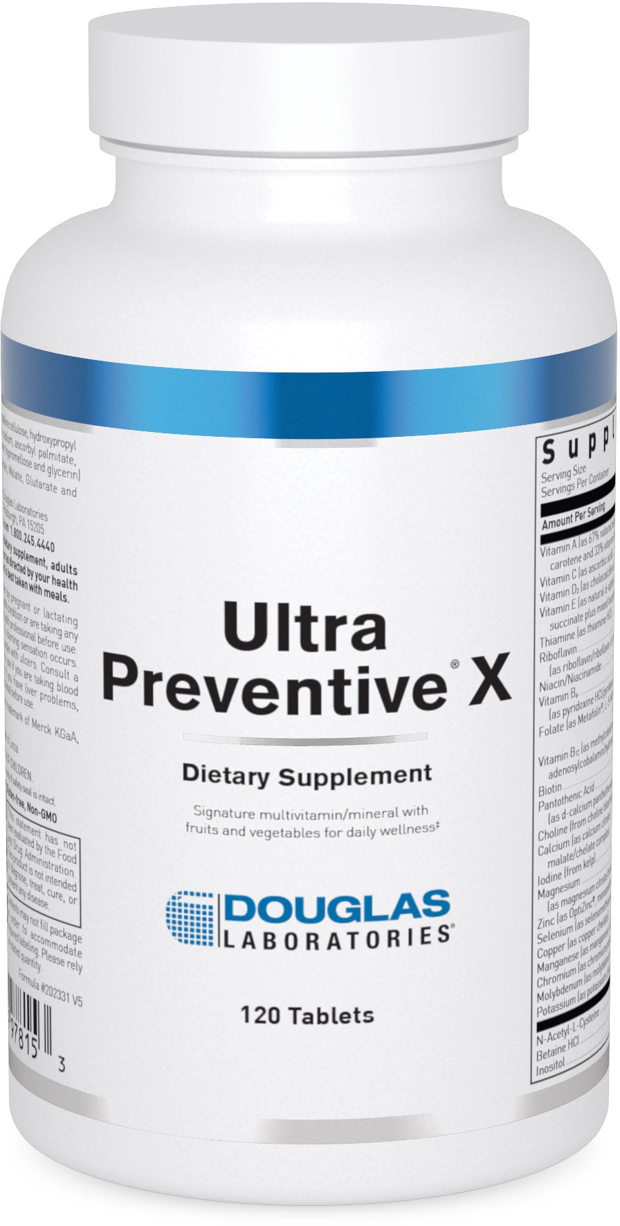 Douglas Laboratories - Ultra Preventive X - Multivitamin Mineral Formula with Fruits and Vegetables for Daily Wellness - 120 Tablets