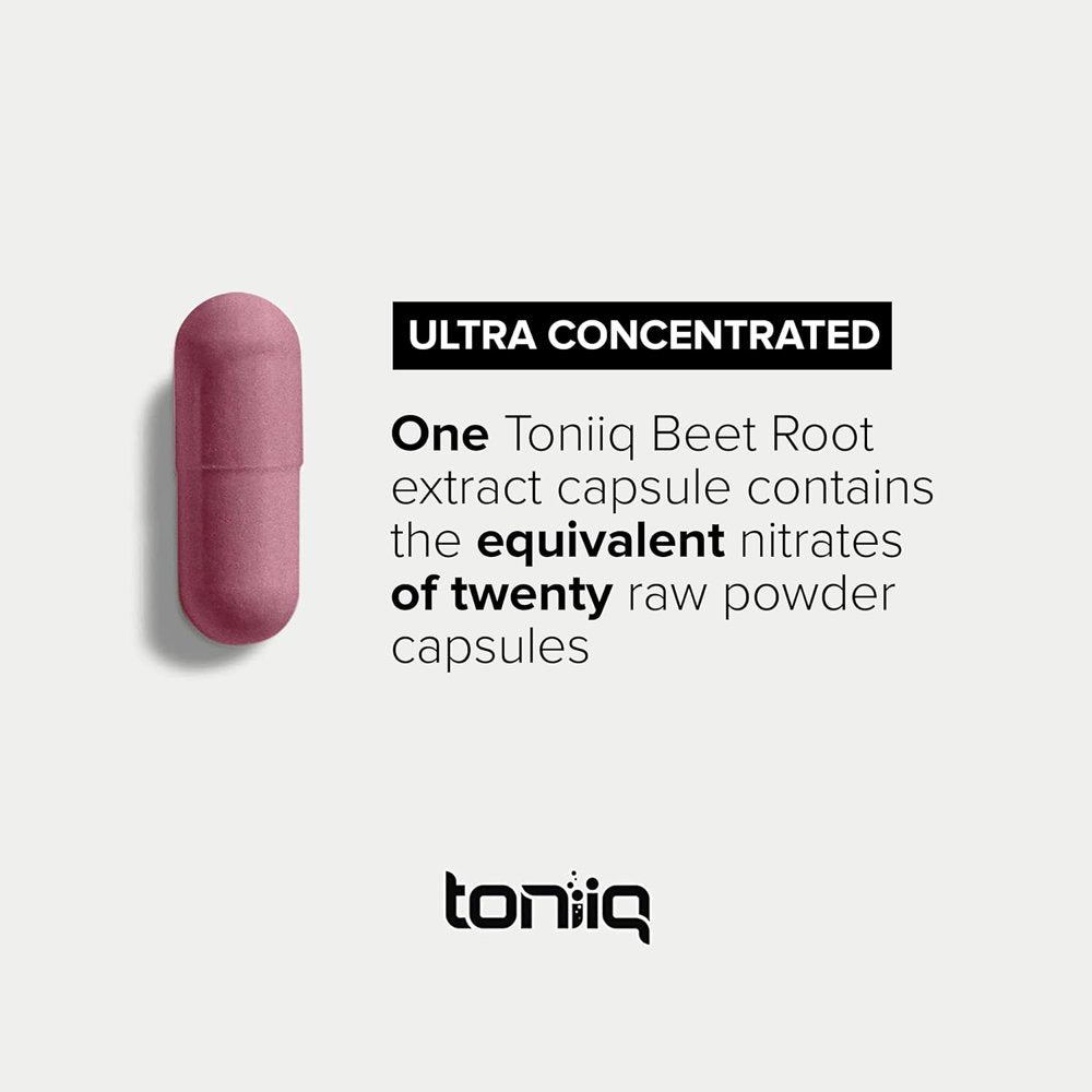 28,000Mg 20X Concentrated Extract Beet Root Capsules - Natural Nitric Oxide Booster - Highly Concentrated and Bioavailable - Third-Party Tested Beets Supplements - 120 Veggie Capsules -60 Servings TQ 120 Count (Pack of 1)