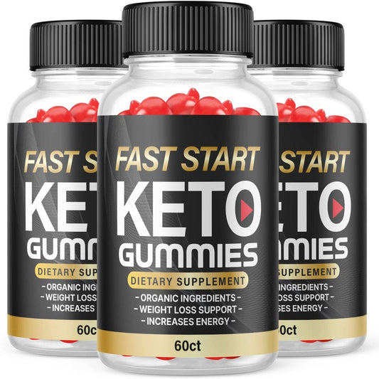 (3 Pack) Fast Start Keto ACV Gummies - Supplement for Weight Loss - Energy & Focus Boosting Dietary Supplements for Weight Management & Metabolism - Fat Burn - 180 Gummies - Nutricity.com.au