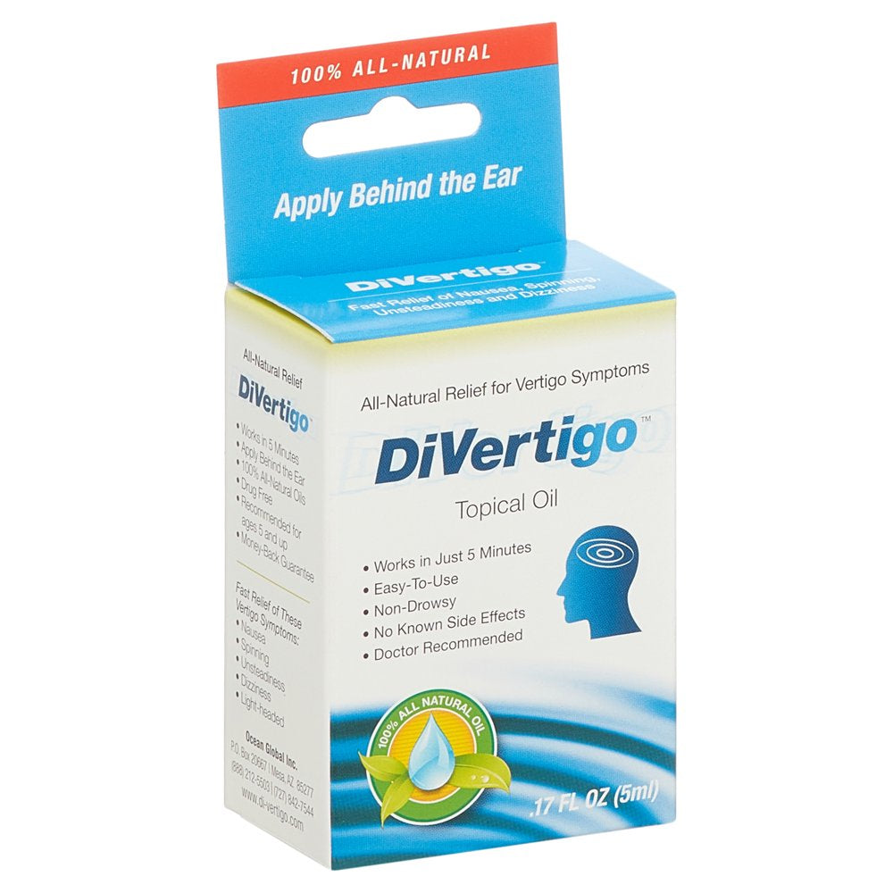 Divertigo Natural Vertigo Relief Liquid Drops, 40 Applications - 5 Ml