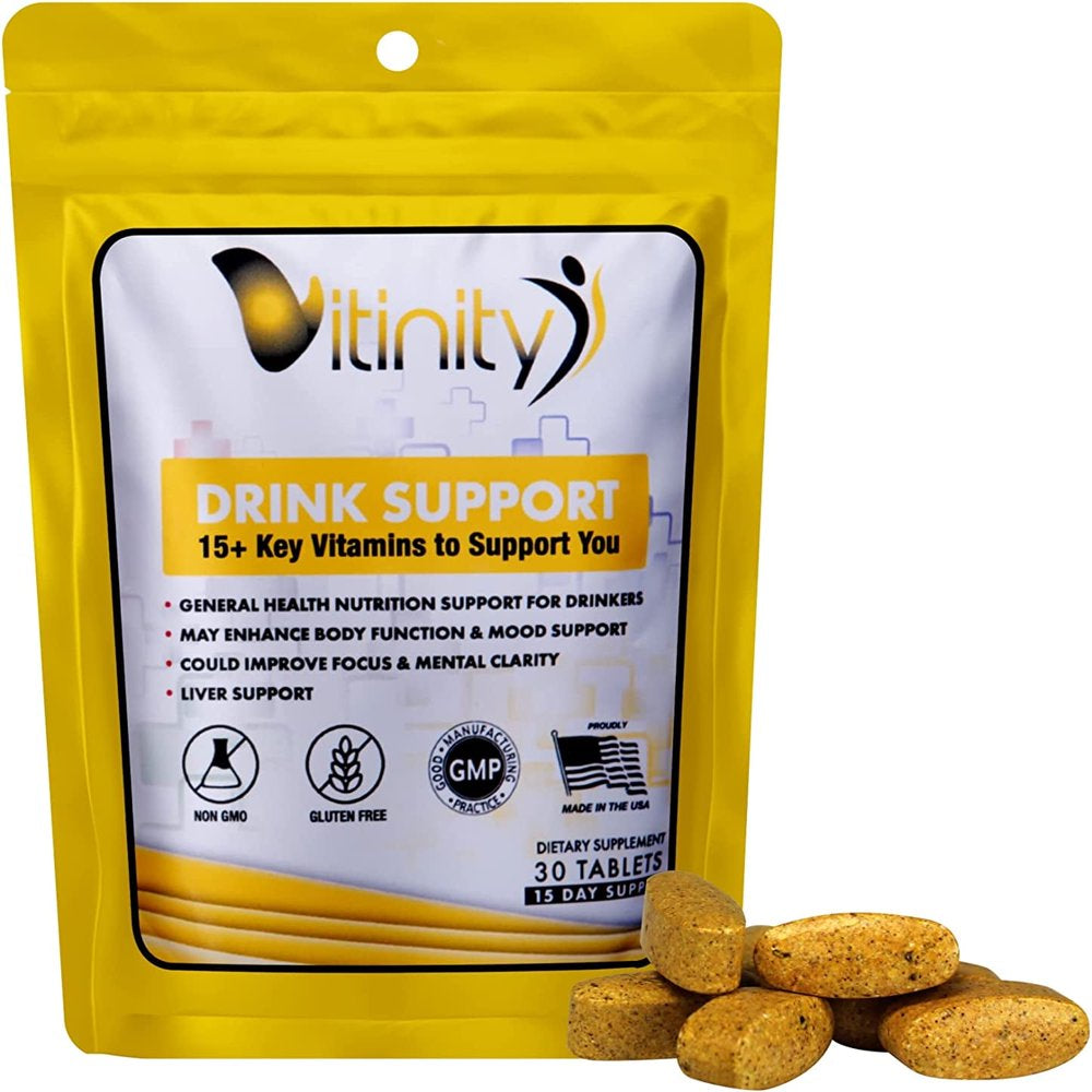 Drink Support Supplement - Craving Support, Liver Health, Reduce Intake Formula - Kudzu, Milk Thistle, Holy Basil, NAC for All Natural Detoxify, Gradual Reduction, and Stopping - 15 Days