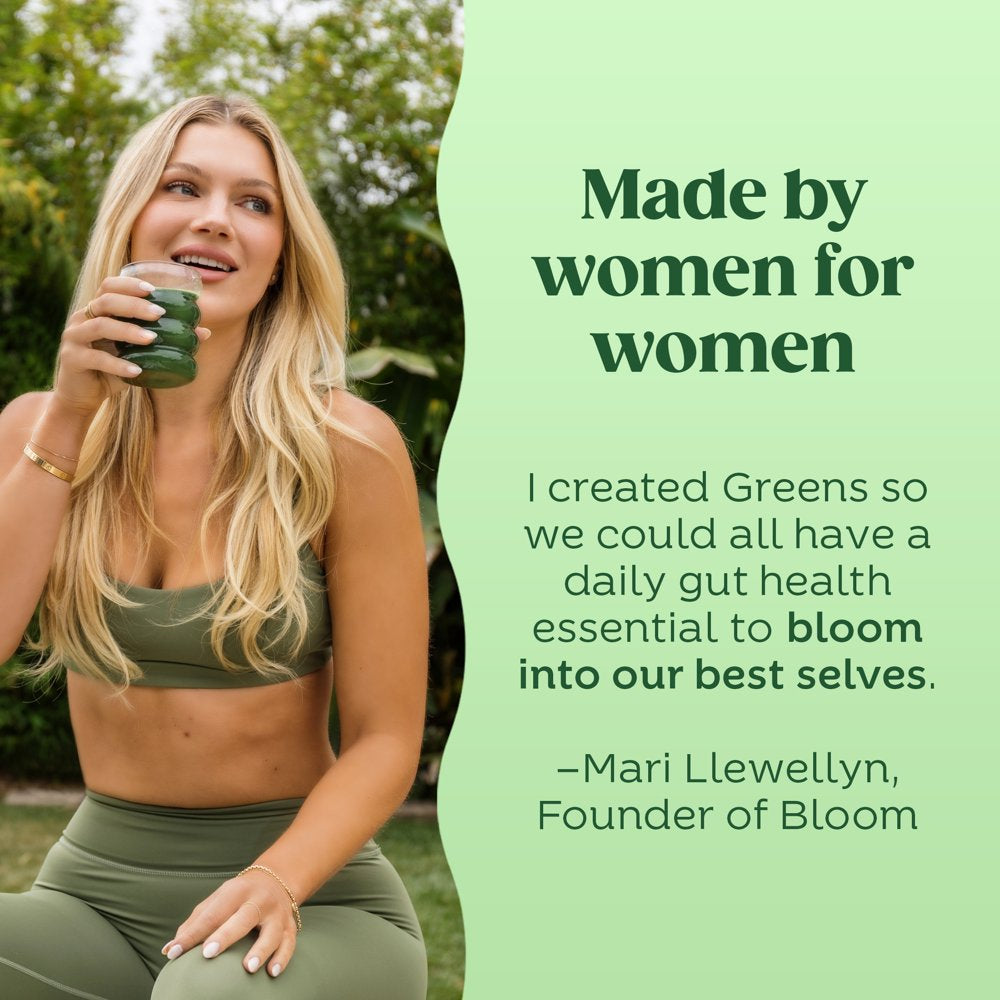 Bloom Nutrition Greens & Superfoods Powder Sticks, Mango, Berry, and Coconut, 12 Count