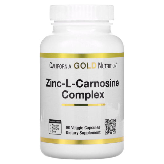 California Gold Nutrition Zinc-L-Carnosine Complex, 90 Veggie Caps