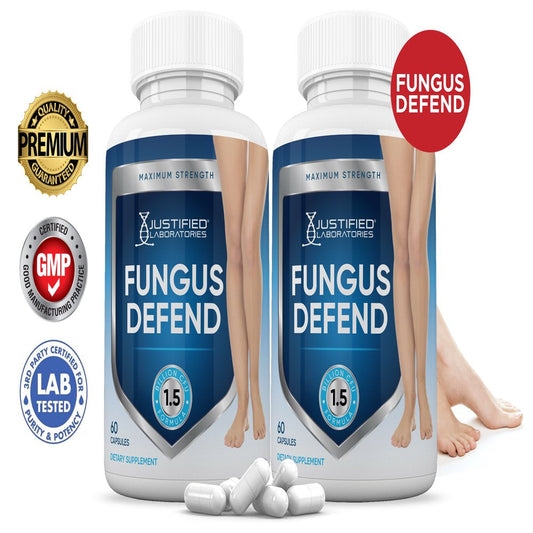 (2 Pack) Fungus Defend Probiotic 1.5 Billion CFU Supplement 120 Capsules - Nutricity.com.au