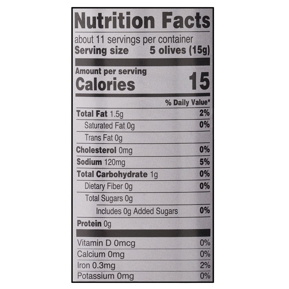 Great Value Medium Pitted Black Olives, 6 Oz