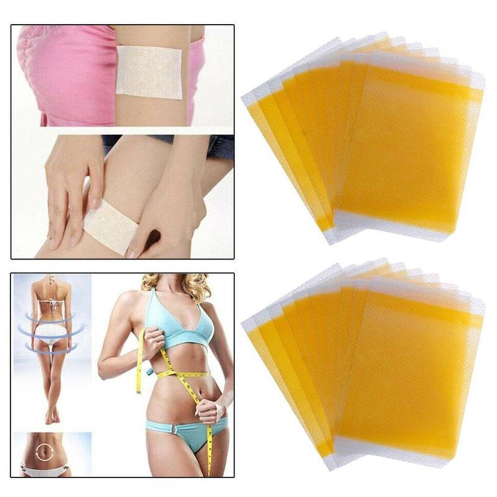 Chinatera 50Pcs Lazy Slimming Belly Patch Fast Burning Fat Lose Weight Navel Sticker
