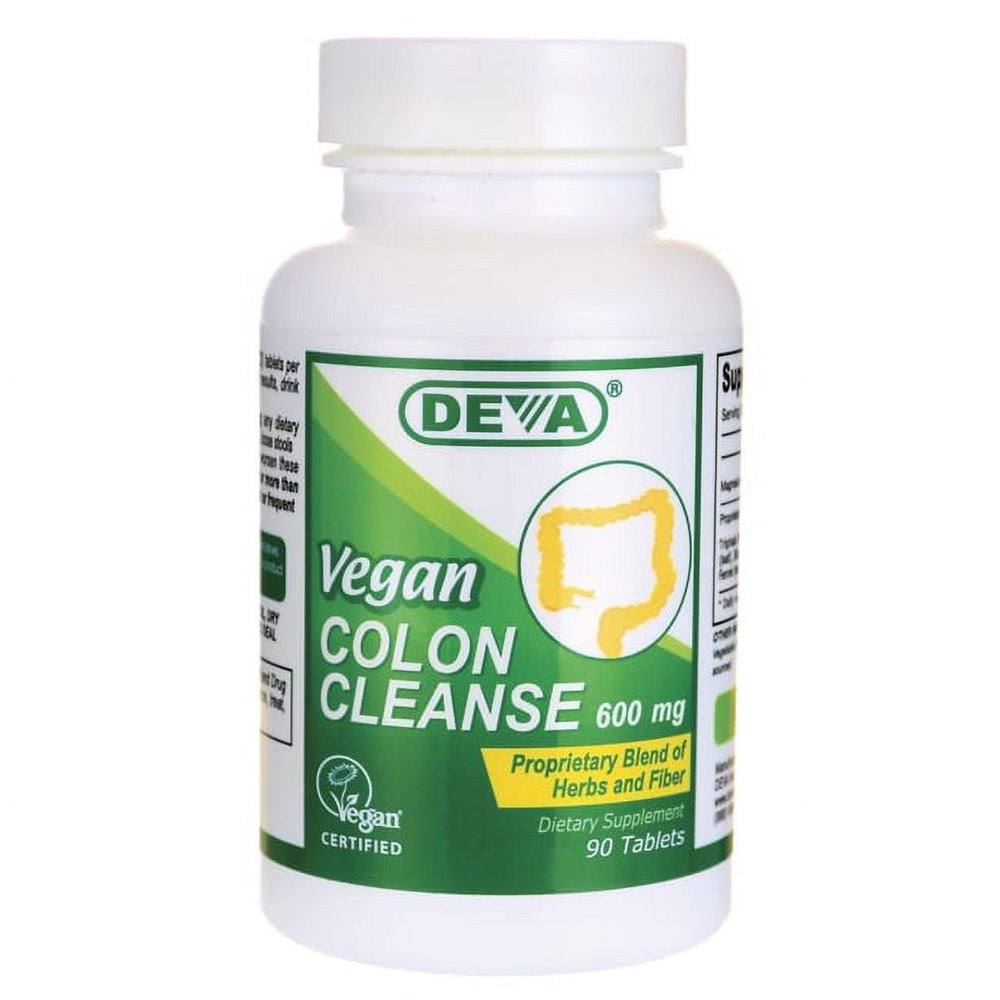 Deva Vegan Colon Assist, 600 Mg , 90 Tablets
