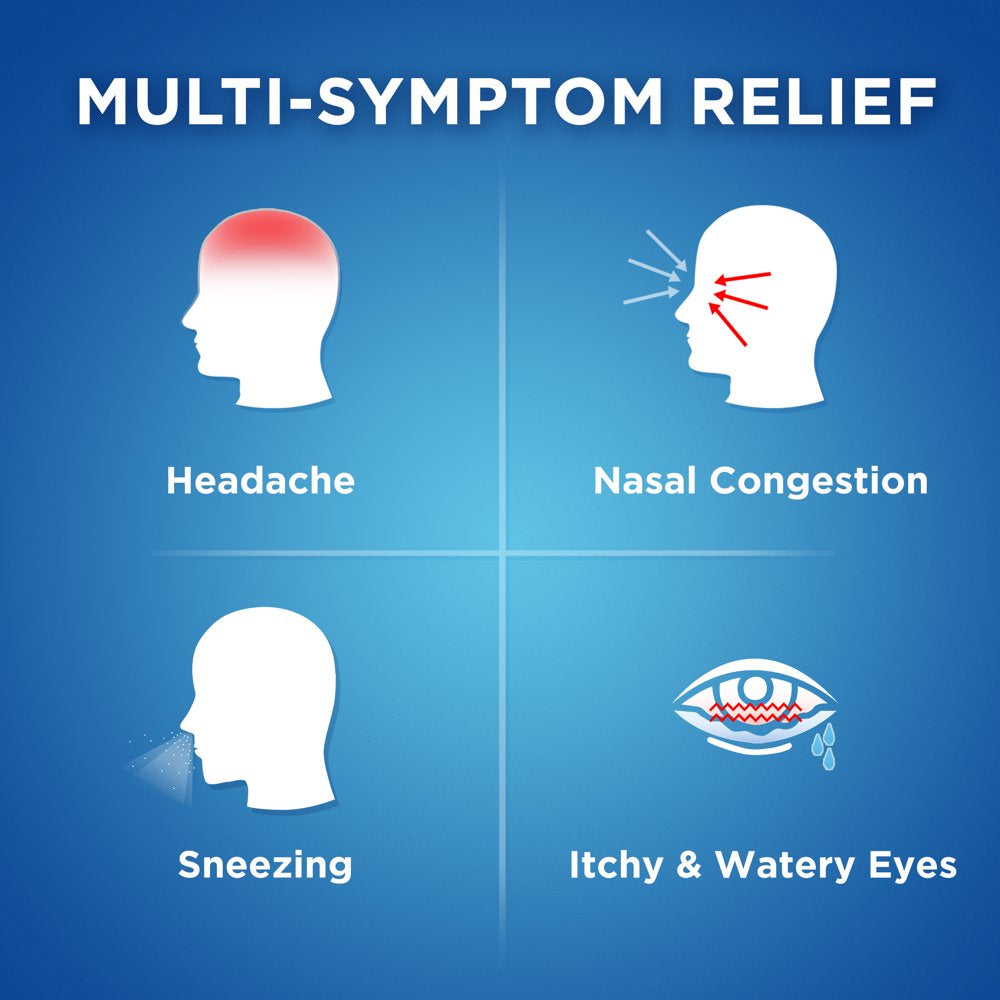 Equate Maximum Strength Severe Allergy plus Sinus Headache Caplets, 20 Count