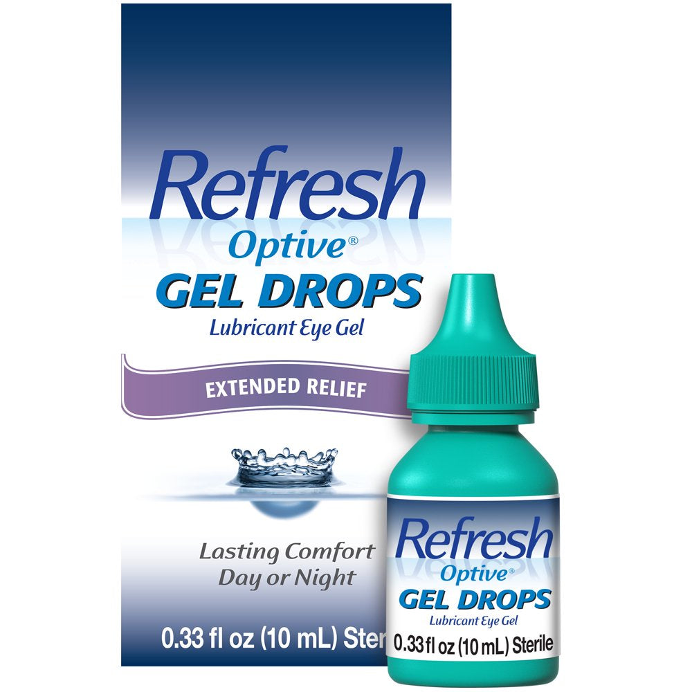 Refresh Optive Gel Drops Lubricant Eye Gel Preserved Tears, 10 Ml