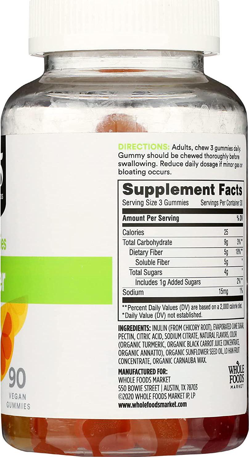 365 by Whole Foods Market, Fiber Gummy, 90 Count