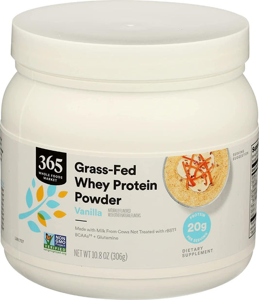 365 by Whole Foods Market, Protein Whey Grassfed Vanilla, 10.8 Ounce