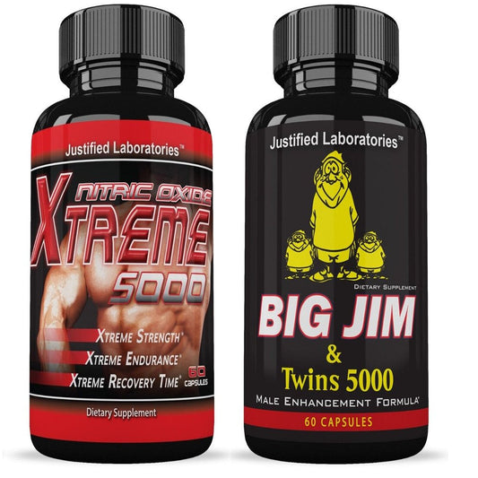 Big Jim and Twins Xtreme 5000 Nitric Oxide -60 Capsule