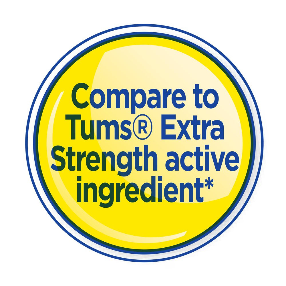 Equate Extra Strength Antacid Chewable Wintergreen Tablets, over the Counter, 750 Mg, 96 Ct