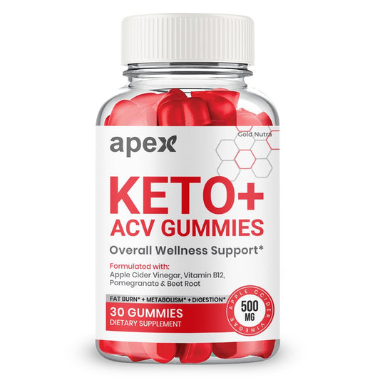 Apex Keto ACV Gummies, Apex Keto Gummies Weight Loss Supplement, Powerful Formula, Belly Fat Energy Metabolism Maximum Strength Official (1 Pack)