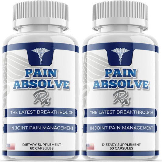 (2 Pack) Pain Absolve Rx - Dietary Supplement for Focus, Memory, Clarity, Energy, Improved Sleep, Calm and Relax Mind - Advanced Formula for Overall Wellness - 120 Capsules - Nutricity.com.au
