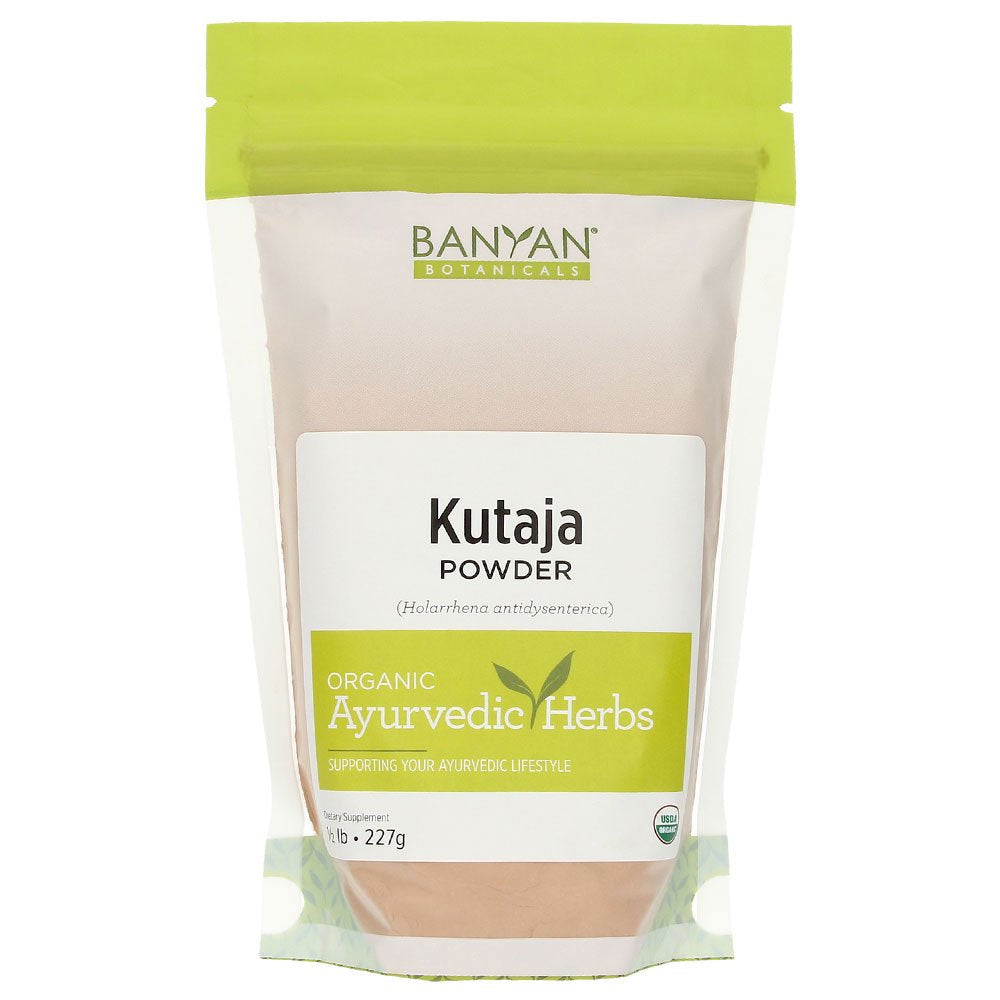 Banyan Botanicals Kutaja Powder - Certified Organic, 1/2 Pound - Holarrhena Antidysenterica - Supports a Healthy GI Tract and the Proper Function of the Colon*