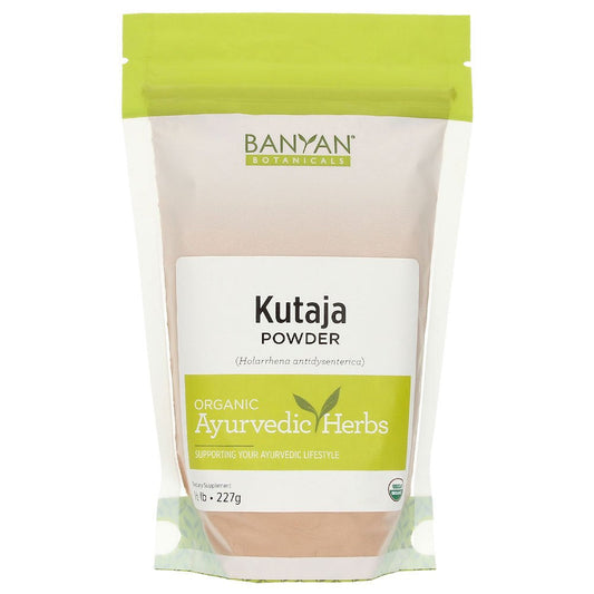 Banyan Botanicals Kutaja Powder - Certified Organic, 1/2 Pound - Holarrhena Antidysenterica - Supports a Healthy GI Tract and the Proper Function of the Colon*