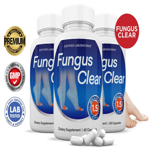 (3 Pack) Fungus Clear Probiotic 1.5 Billion CFU Supplement Pills Toenail Fungus Treatment 180 Capsules - Nutricity.com.au