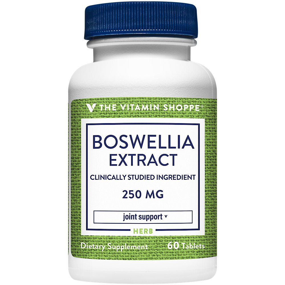 The Vitamin Shoppe Boswellia Serrata 250MG Standardized Extract, Clinically Studied Ingredient, Cardiovascular & Joint Health (60 Tablets)