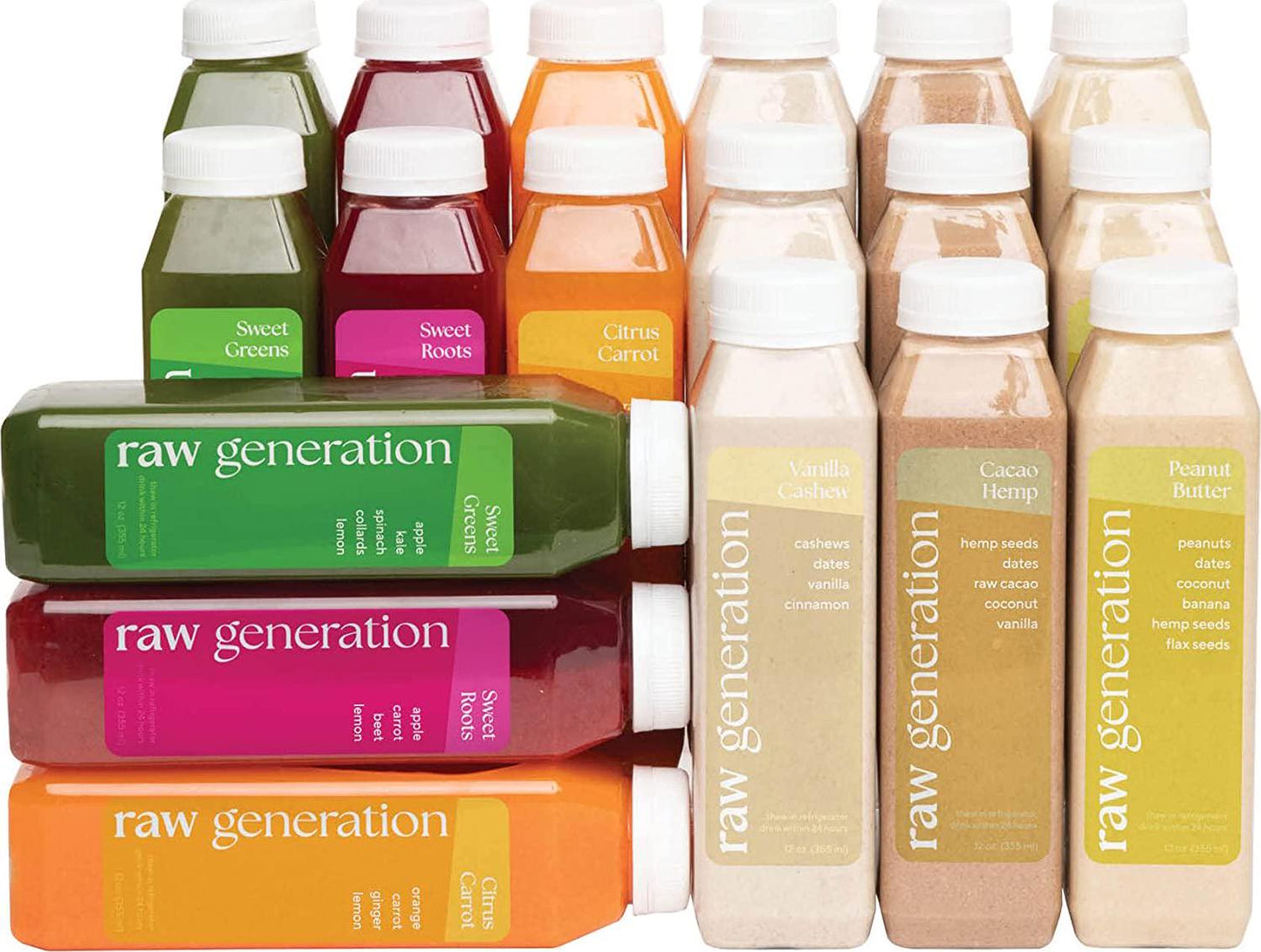 3-Day Protein Cleanse by Raw GenerationÂ High Protein Juice Cleanse with Dairy and Soy-Free Protein Smoothies / Gets Results Quickly While Energizing Your Workouts / Jumpstart a Healthier Diet