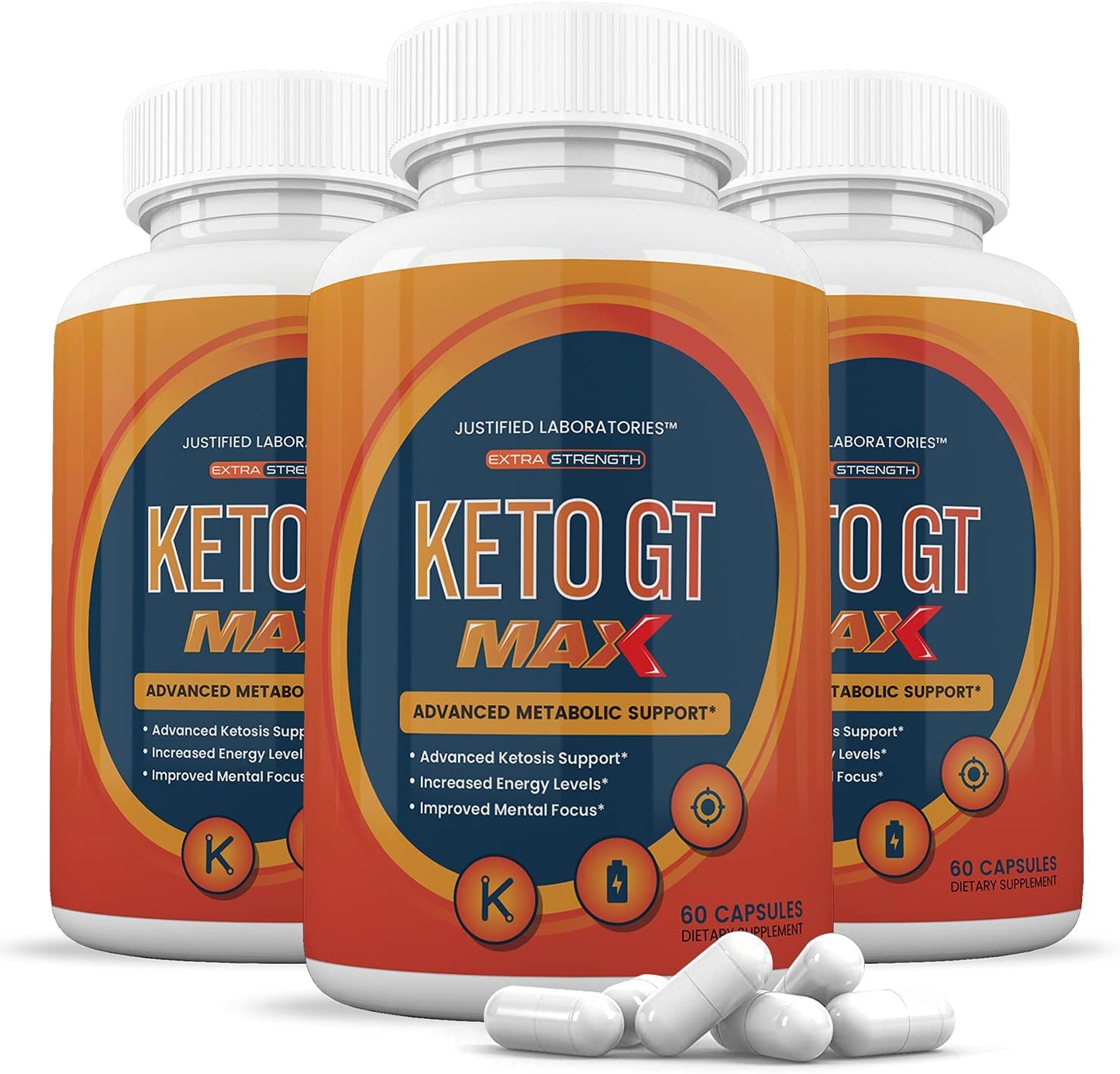 (3 Pack) Keto GT Max 1200MG Includes Apple Cider Vinegar goBHB Exogenous Ketones Keto Pills Supplement Premium Ketosis Support for Men Women 180 Capsule - Nutricity.com.au