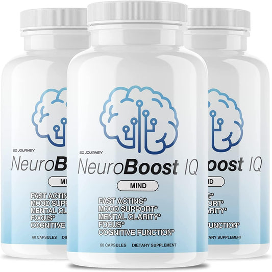 (3 Pack) Neuro Boost IQ Brain Supplement (180 Capsules) - Nutricity.com.au