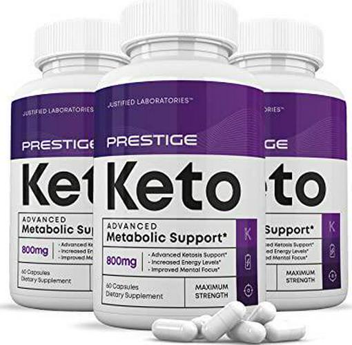(3 Pack) Prestige Keto Pills Includes Apple Cider Vinegar goBHB Exogenous Ketones Advanced Ketogenic Supplement Ketosis Support for Men Women 180 Capsules - Nutricity.com.au