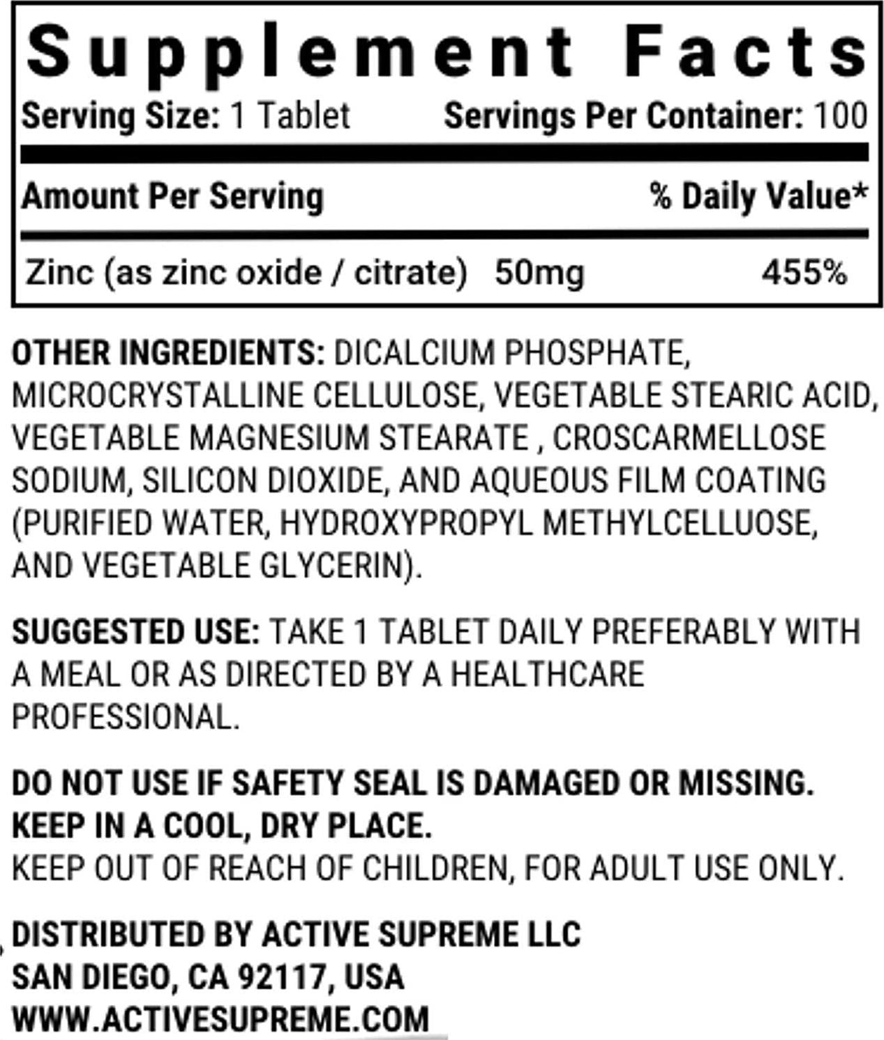 3 Pack Zinc Citrate 50 mg