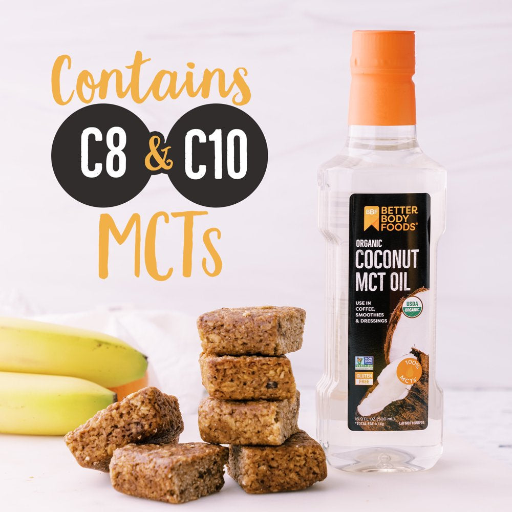 Betterbody Foods Organic Coconut MCT Oil, 500 Ml Bottle
