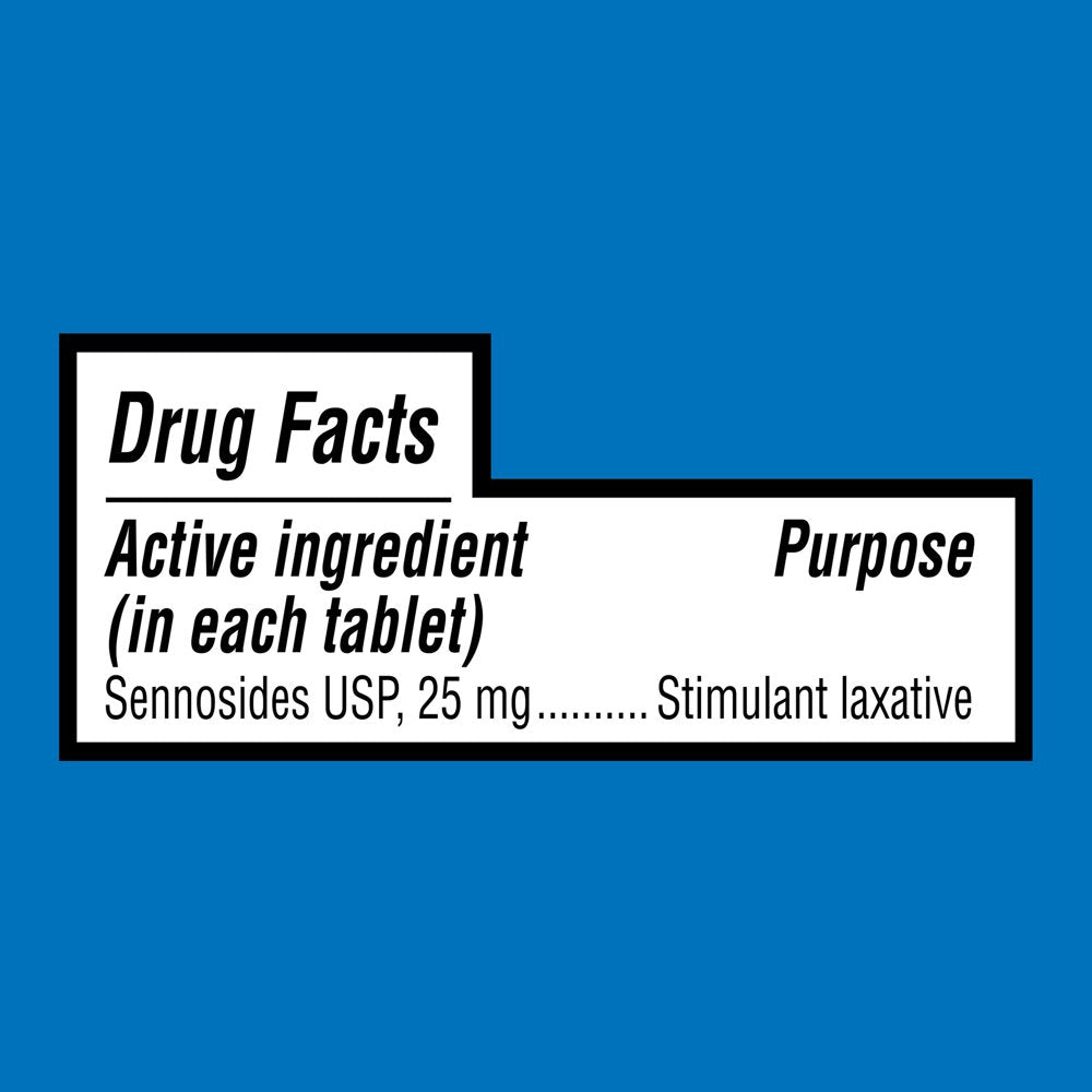 Equate Maximum Strength Laxative Tablets for Constipation Relief, 24Ct