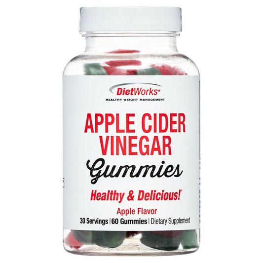 Dietworks Apple Cider Vinegar Gummies Dietary Supplement, 30 Servings