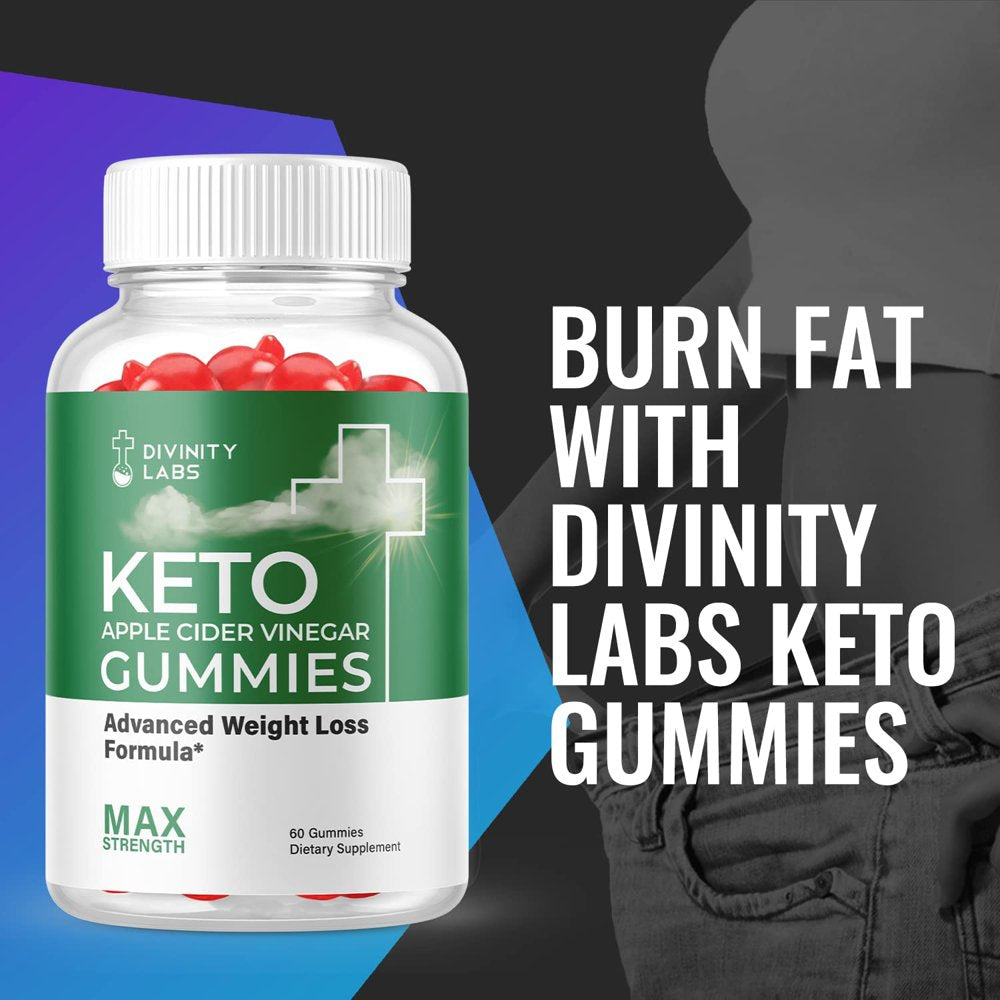(2 Pack) Divinity Labs Keto ACV Gummies - Supplement for Weight Loss - Energy & Focus Boosting Dietary Supplements for Weight Management & Metabolism - Fat Burn - 120 Gummies - Nutricity.com.au